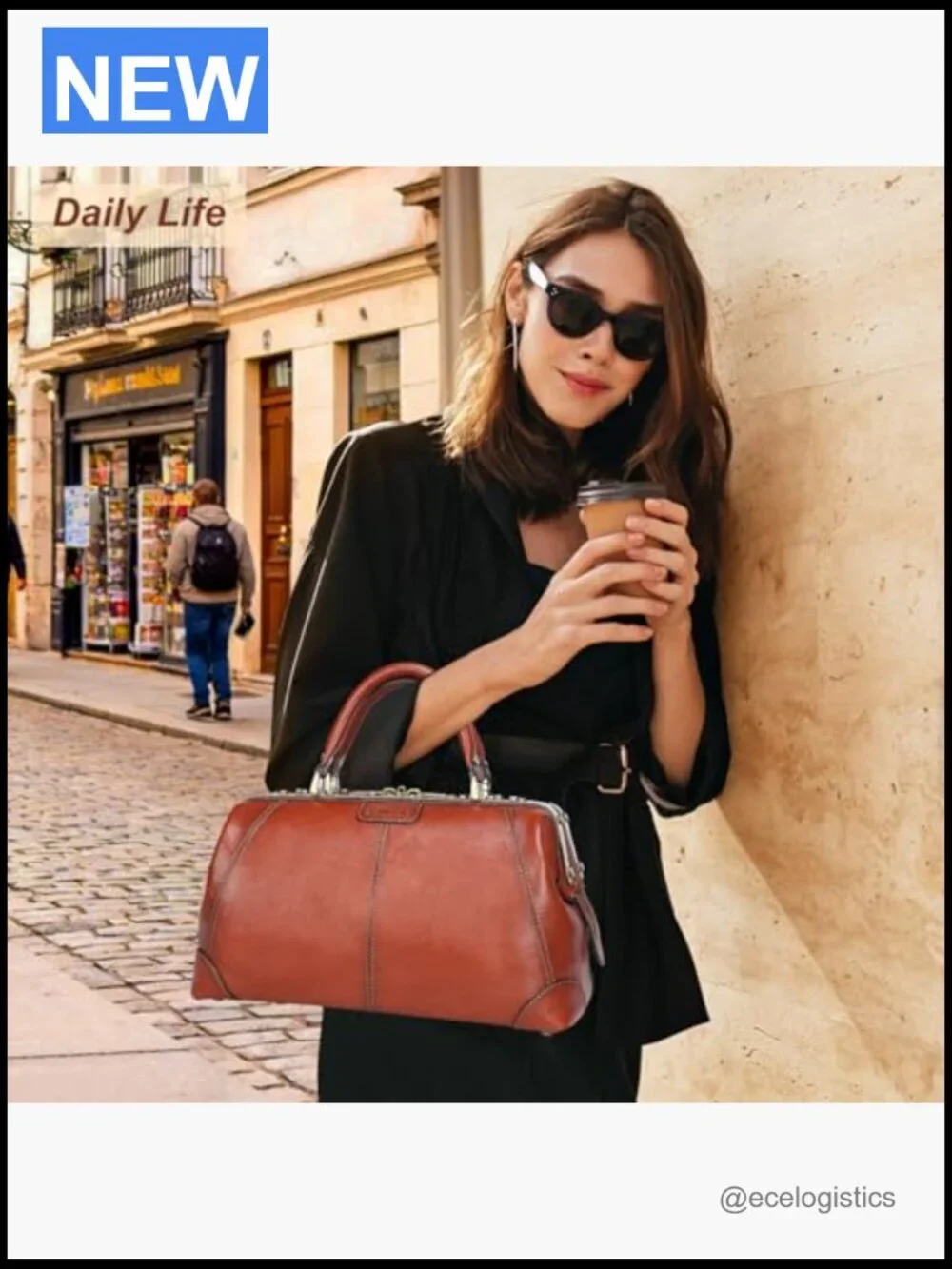 Vintage Full Grain Italian Leather Doctor Satchel - Fits 9.7